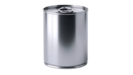 Metal paint can isolated on transparent background