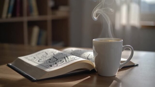 Al-Qur'an dan Kopi Pagi yang Tenang,