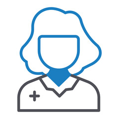Obraz premium Female Doctor Vector Icon which can easily modify or edit