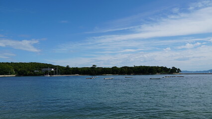 Tranquil Coastal Views of Saku Island, Aichi, Japan