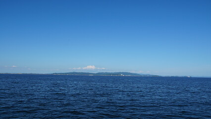 Obraz premium Tranquil Coastal Views of Saku Island, Aichi, Japan