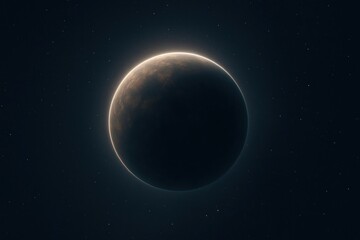 Fototapeta premium Mysterious celestial body in space.