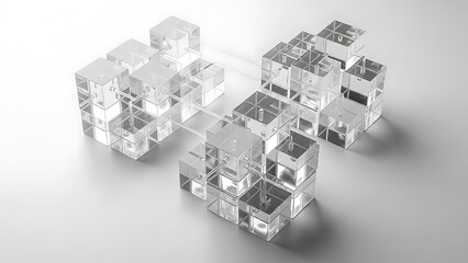 Transparent Cubes Formation