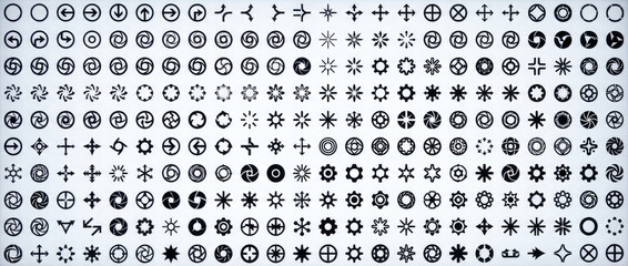 An array of small gray squares arranged in a grid pattern with varying shades of gray and white creating a textured effect