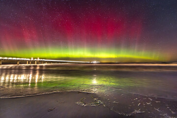 polarlicht am meer