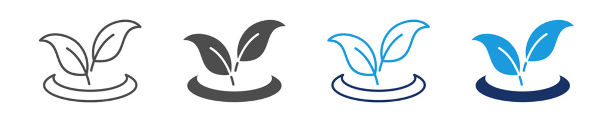 Obraz premium nature icon set multiple concept