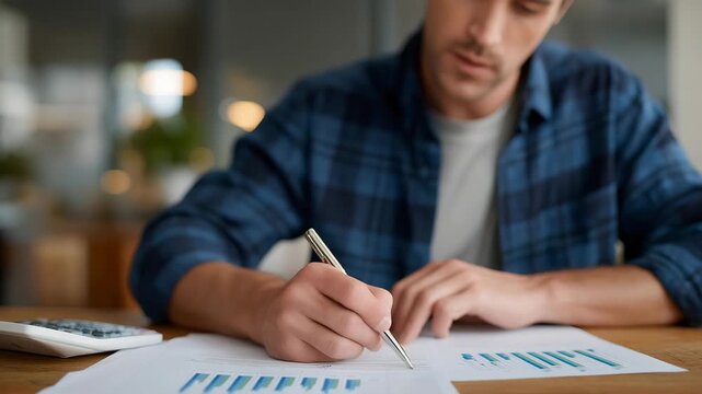 A financial analyst inputting expense entries into accounting software, matching receipts with transactions to close the month&rsquo;s books &mdash; business accuracy and reliable financial reporting.