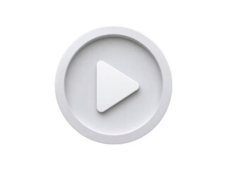 Minimalist play button icon isolated on transparent background isolated on white background, Vector