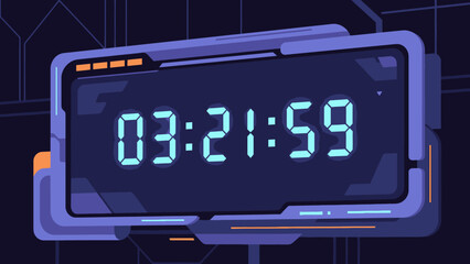 21:59 in a futuristic control room interface