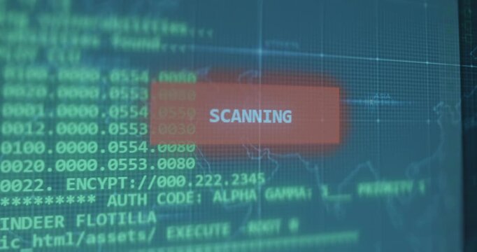 Red button SCANNING for vulnerabilities, penetration test