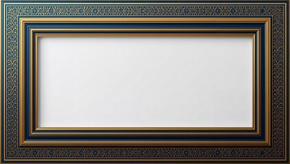 Ornate Decorative Frame with Intricate Design and Empty Space