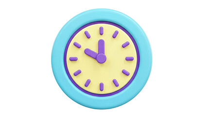 3D Rendered Clock Icon