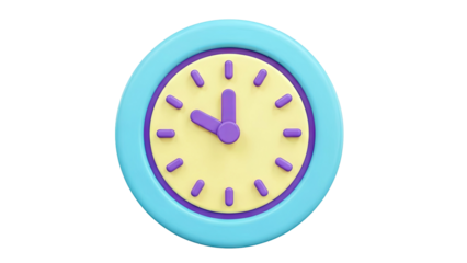 3D Rendered Clock Icon
