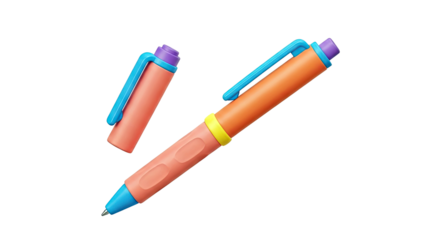 Colorful 3D Rendered Pens