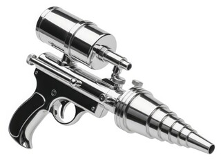 Naklejka premium Retro futuristic spray gun