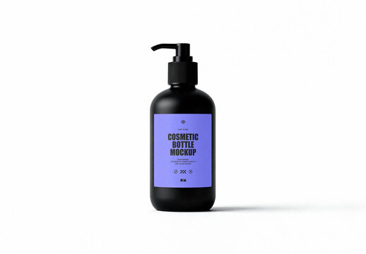 Shower Gel Bottle Mockup