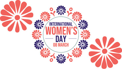 Minimal white background design for International Women’s Day highlighting women’s achievements and rights
