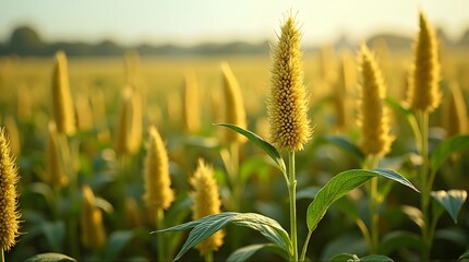 The millet fields are wide and fertile