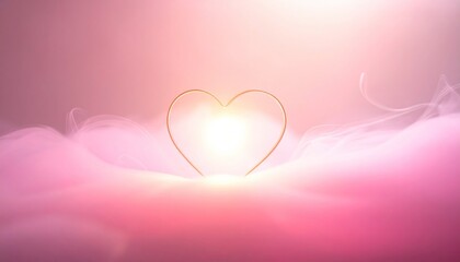 Dreamy Heart in Pink Hues - A Valentines Day Fantasy.