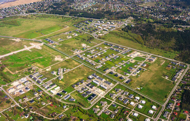 Aerial view of Tiskre residential district in Tallinn.