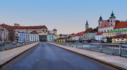Panoramic View Steyr Bridge Leading