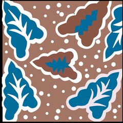 Naklejka premium svector batik 