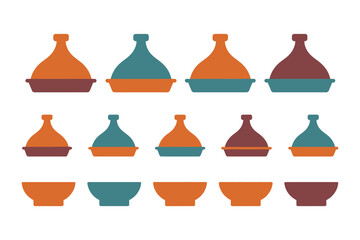 Moroccan Tagine Patterns. vector