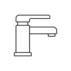 Faucet Vector Icon Illustration On Isolated Background.