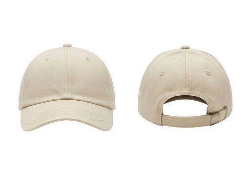 Simple beige baseball cap
