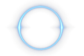 Magic Electric Circle Neon Beam Glow Technology PNG