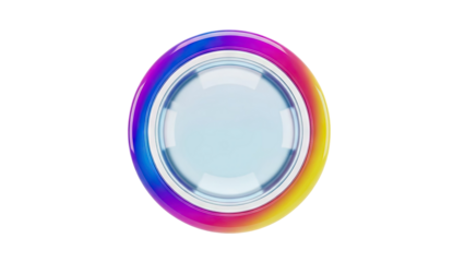 Abstract Ring with Gradient and Glass Center