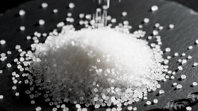 Sea Salt Crystals: Culinary Ingredient Close-Up