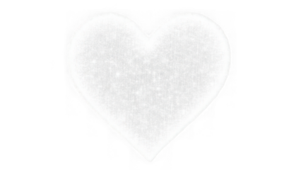 Abstract heart shape isolated on transparent background