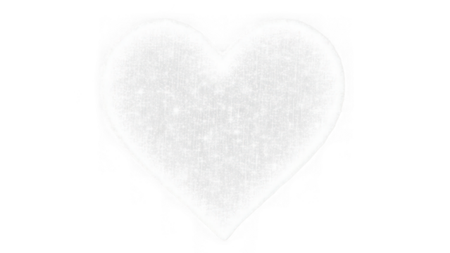 Abstract heart shape isolated on transparent background - Powered by Adobe