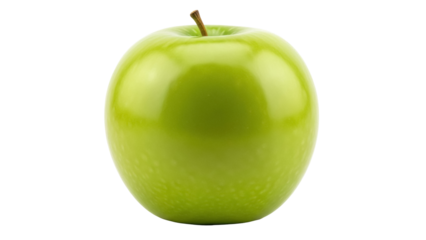 Isolated Granny Smith apple, fresh green fruit, natural healthy food and snack, delicious treat