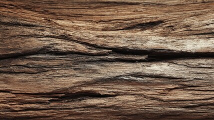 Detailed Close-Up of Natural Weathered Wood Texture Featuring Unique Patterns and Rich Color Variations Ideal for Backgrounds and Design Projects