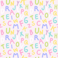 Letter Pattern, Seamless Alphabet Texture