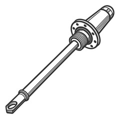 Obraz premium Mechanical axle illustration