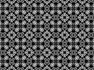 Seamless decorative texture with balanced symmetry.