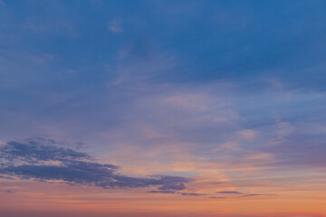 Obraz premium 青い夕焼け空