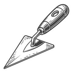 Construction trowel illustration