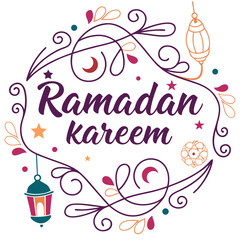 Ramadan kareem greeting card