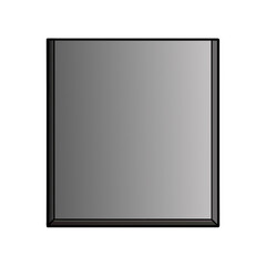 Minimalist black-framed mirror