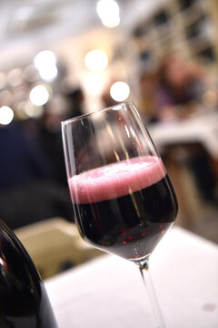 Lambrusco wine from Emilia Romagna region in Italy
