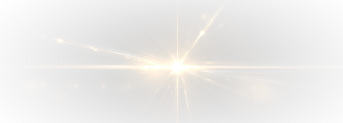 PNG realistic lens flare sunlight with soft glow, radiant beams and natural light overlay