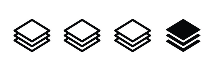 Paper document Icons vector illustration of stacked contracts, financial papers, and blank documents for business and office concept. vector