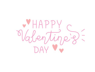 Obraz premium Pink Valentine's Day Happy Valentines Days Love Typography, Happy Valentine’s Day PNG, Heart Message & Be Mine Valentine Lettering Designs for Cards, Happy Valentine Stickers, valentine Gifts