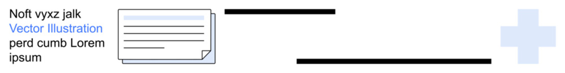 Obraz premium Digital health, medical record management, documentation, online healthcare, telemedicine, organization. A medical document next to a blue cross icon. Digital health and medical record management