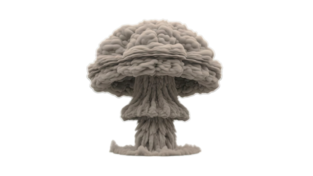 Nuclear Explosion Mushroom Cloud - Powered by Adobe
