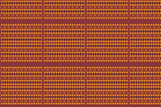 Vibrant orange pattern with dynamic vertical lines on white background